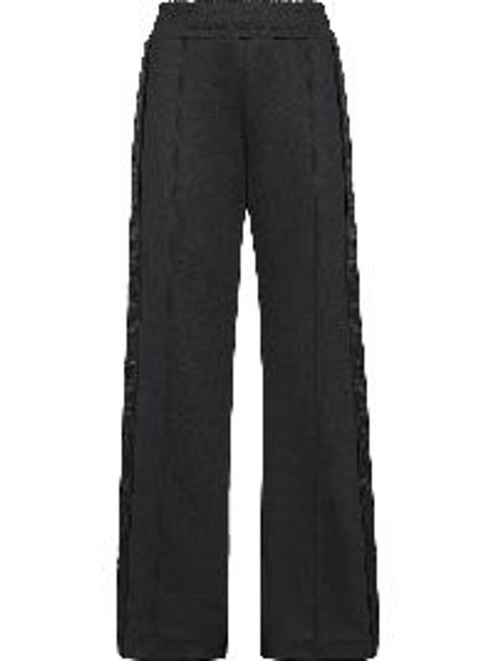 Fendi Sleek Black Logo Trim Track Pants Size 40 IT / 4 US